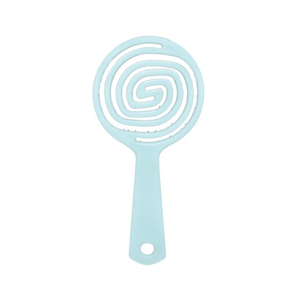 Расческа для распутывания волос в форме леденца SOLOMEYA Lollipop Shaped Mini Hair Brush Tiffany