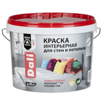 КРАСКА АКРИЛОВАЯ "DALI" ИНТЕРЬЕРНАЯ БЕЛОСНЕЖНАЯ 9 Л (1) "РОГНЕДА"