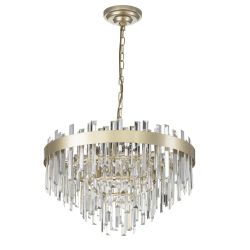 Citilux Лаура CL301292 Люстра хрустальная подвесная Шампань