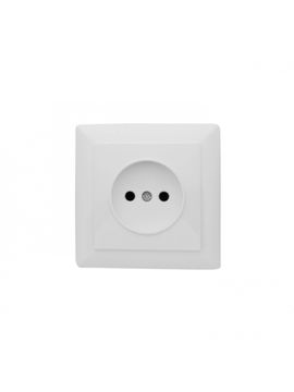 Розетка 1-местная белая б/з Profitec Оптима 012