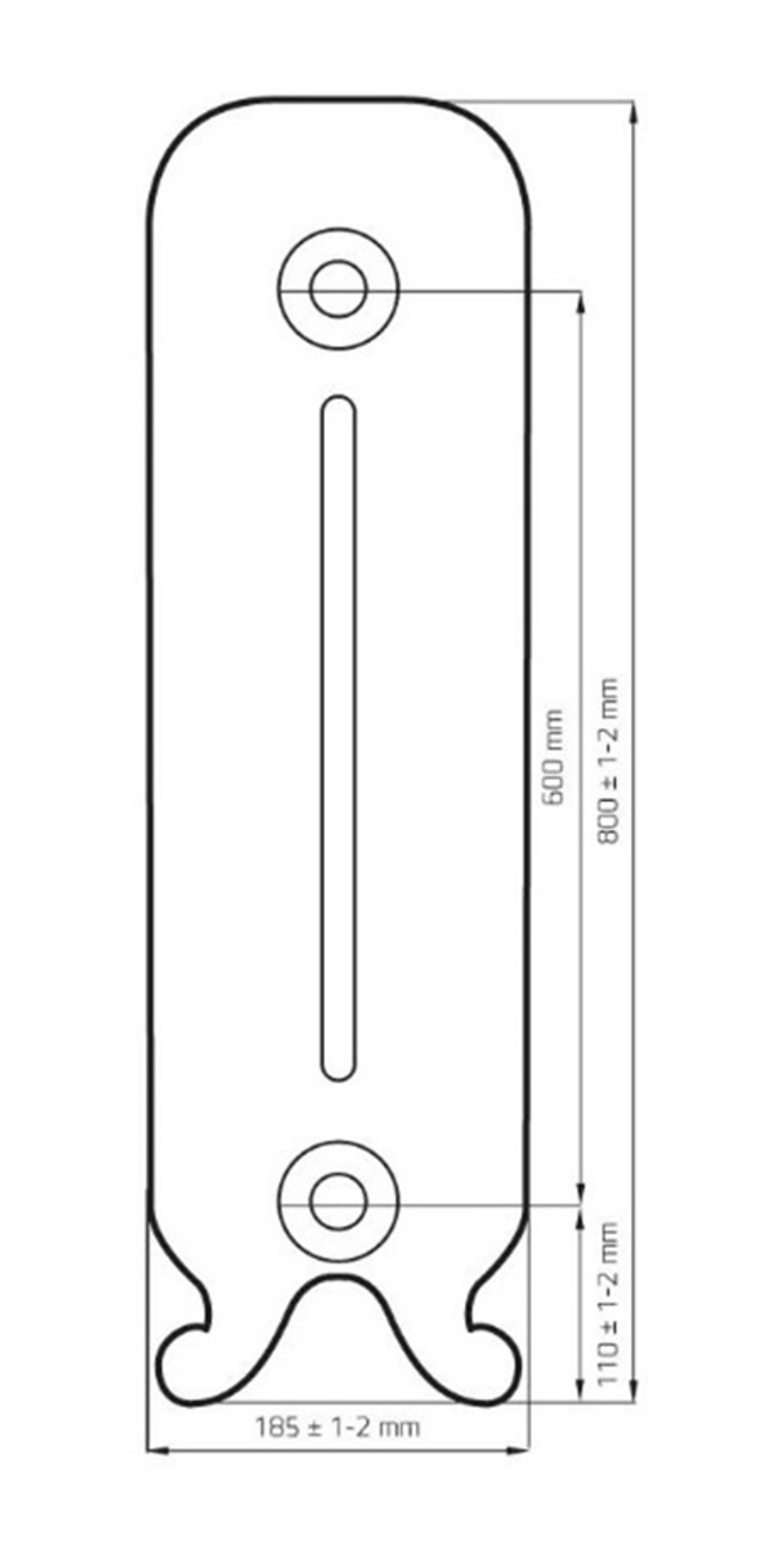 Радиатор чугунный РАДИМАКС YORK 600, 8 секций, Y 600-8s