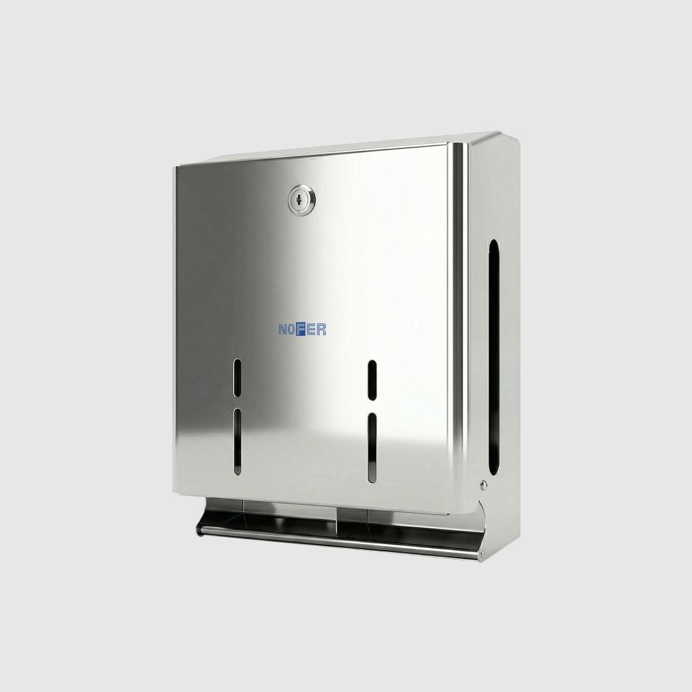 Диспенсер для туалетной бумаги на 4 рулона нерж. сталь NOFER 05105.B глянцевый