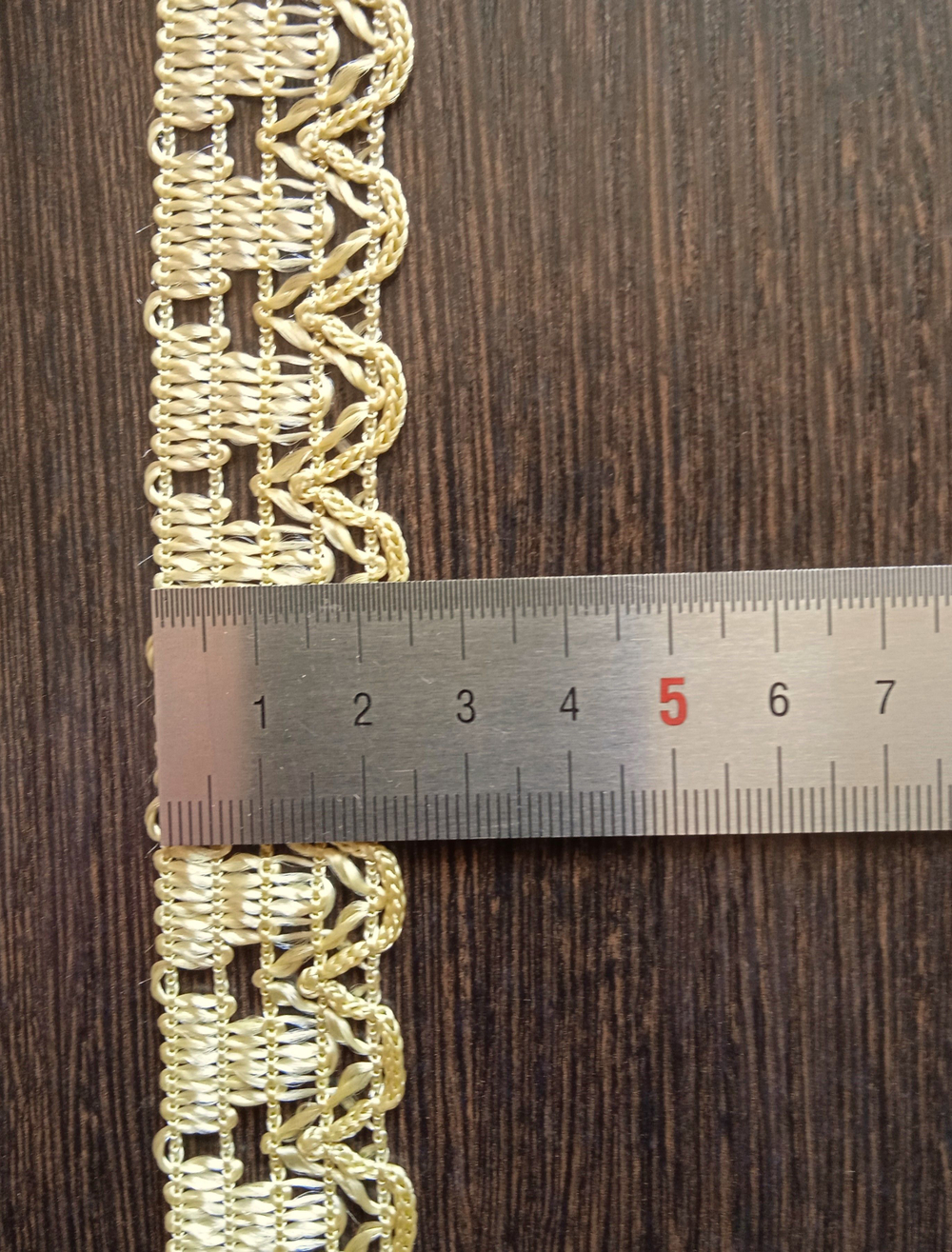 Декоративная тесьма №2 цвет17 (Золотисто-желтый) 25мм 25м