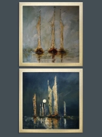 Картины на стену интерьерные на холсте 2 шт