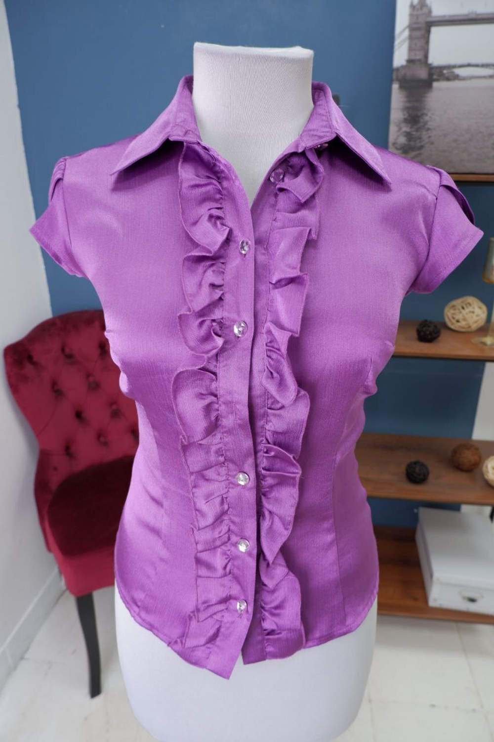 Блузка Oggi яркая 40 размер