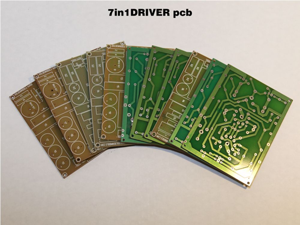 "7in1 DRIVER" ламповый предусилитель печатная плата