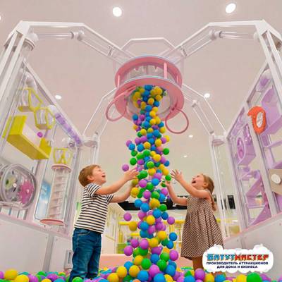 Интерактивный шаропад «Фабрика чудес», 3×3×3,2 м