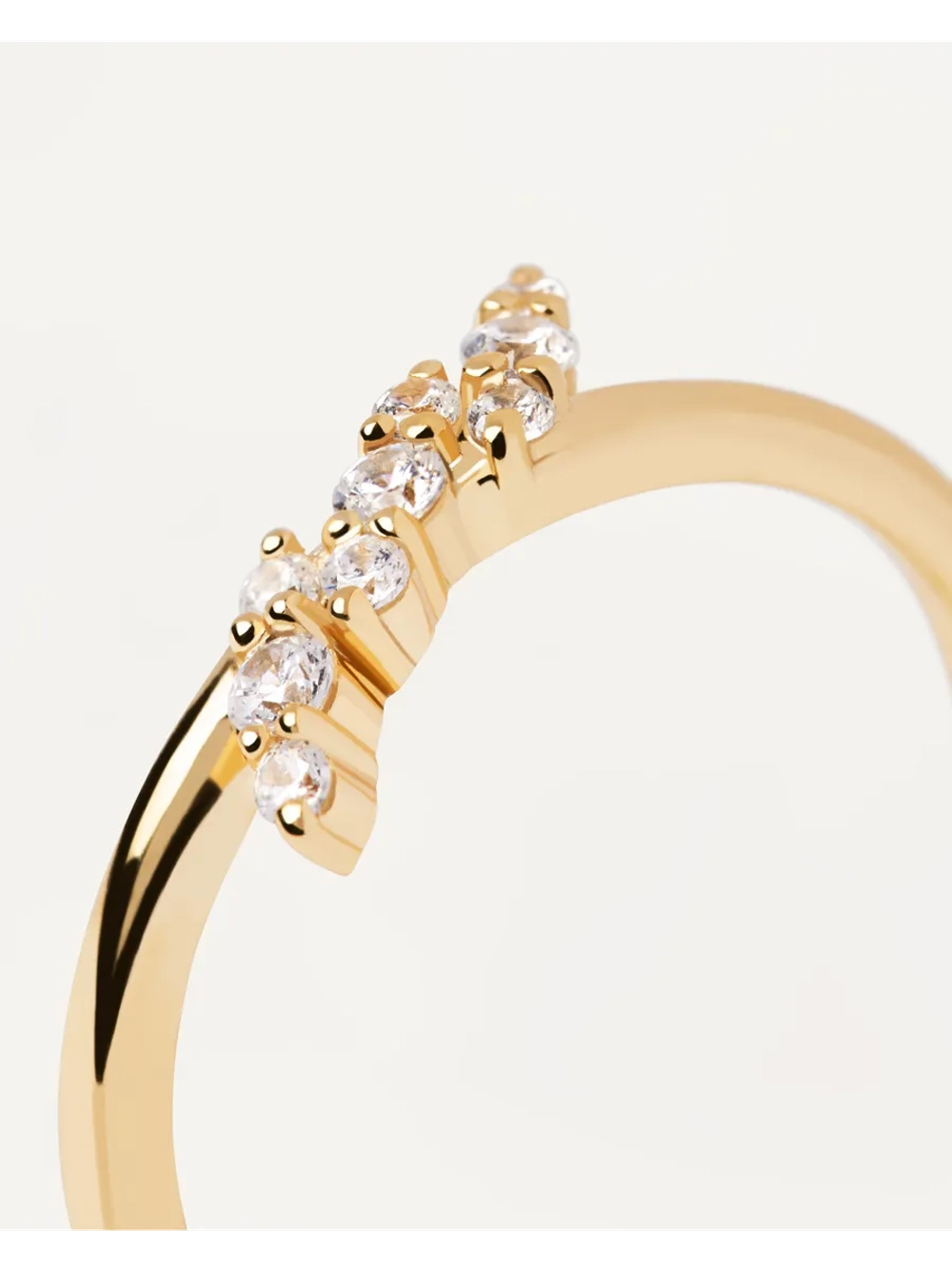 Кольцо женское PDPaola Natura серебро 925 пробы покрытое золотом 750 пробы AN01-886