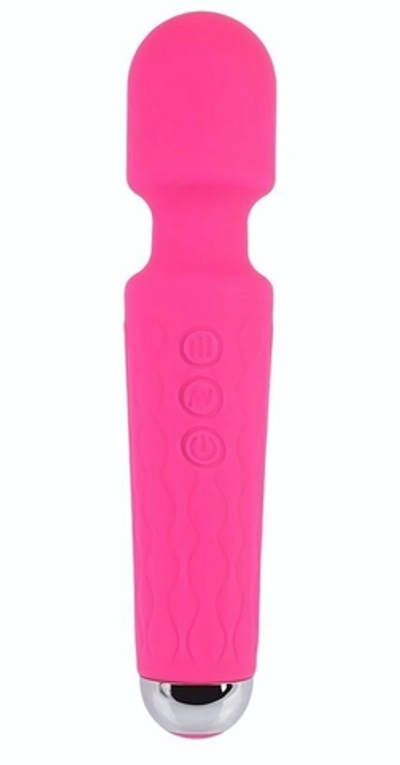 Розовый жезловый вибратор Wacko Touch Massager - 20,3 см. (Цвет: розовый)
