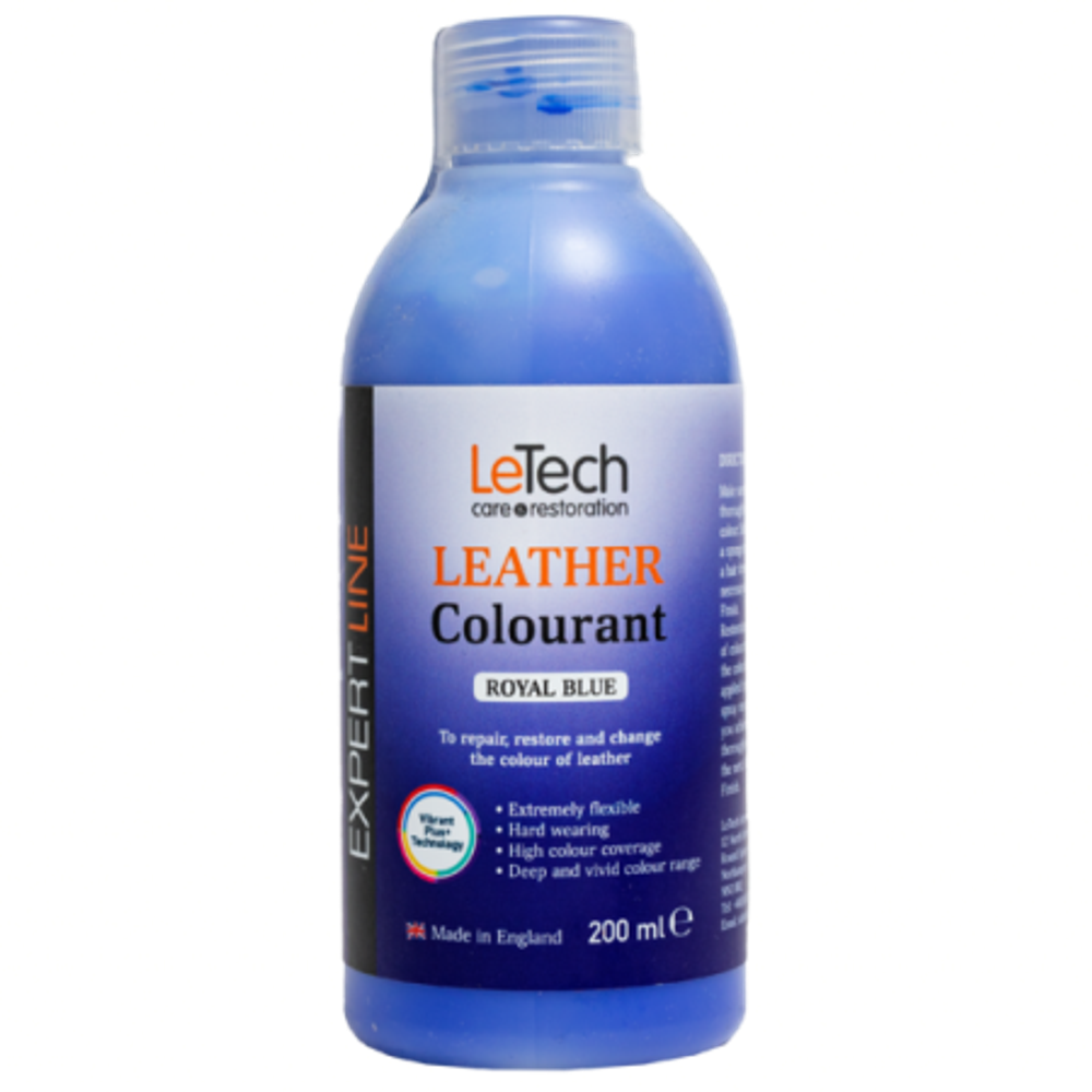 LeTech Expert Line Краска для кожи (Leather Colourant) Royal Blue, 200мл