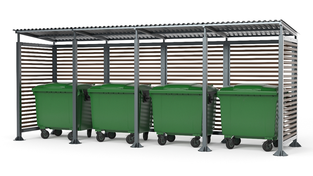 Контейнерная мини-4 дерево без ворот SK00096