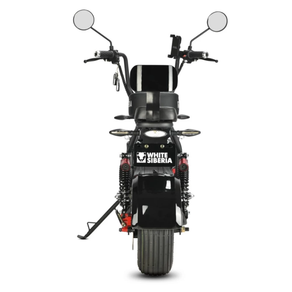Электроскутер WHITE SIBERIA MINI R 3.0 60V BLACK (Чёрный)