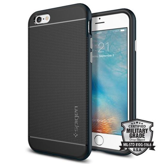 Spigen SGP Case Neo Hybrid for iPhone 6 / 6S Metal Slate SGP11030