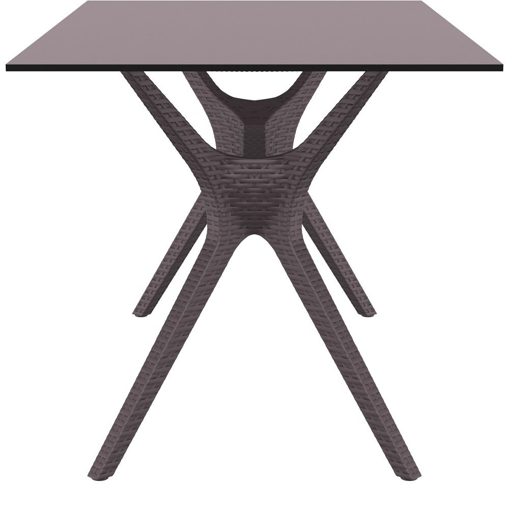 Стол пластиковый Siesta Contract Ibiza Table 140, коричневый