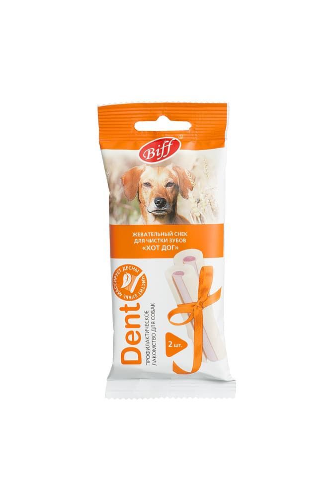 Жевательный снек DENT Хот-дог (для средних собак)