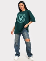 Футболка оверсайз больших размеров принт