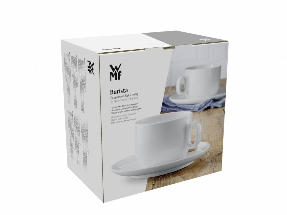 WMF Набор из 2 чашек Barista 160 мл с блюдцем для капучино