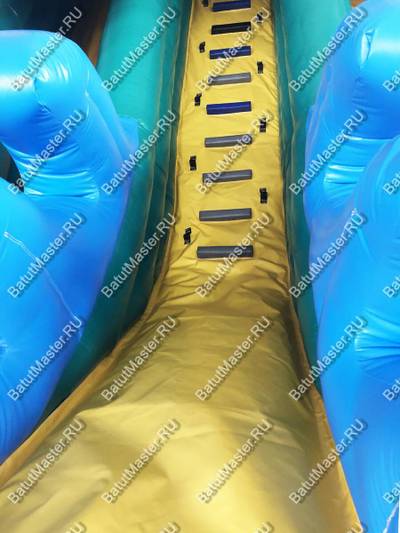 Надувная горка "Крокодил" 10*8*10 м