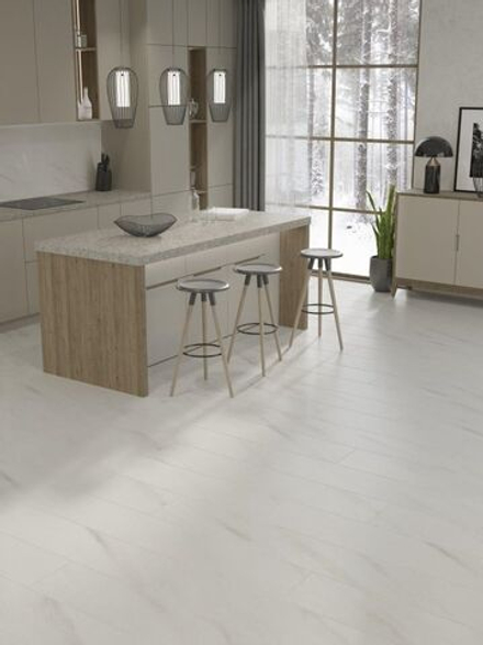 Ламинат Egger 8 mm 33 Large Aqua+ Мрамор Леванто Белый EPL245