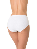 Хлопковые трусики с высокой линией талии (Размер: XXL) (Цвет: кремовый)