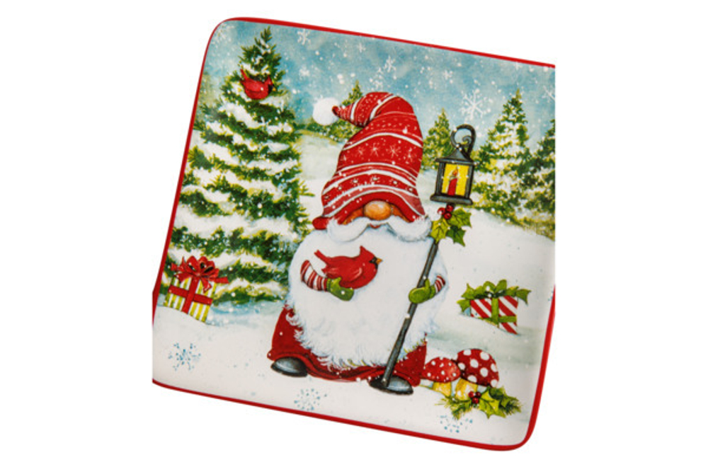 Тарелка пирожковая 15см Certified Int. Рождественские гномы-3