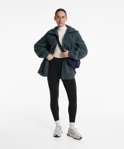 OYSHO Теплые легинсы длиной до щиколотки с высокой посадкой, черный