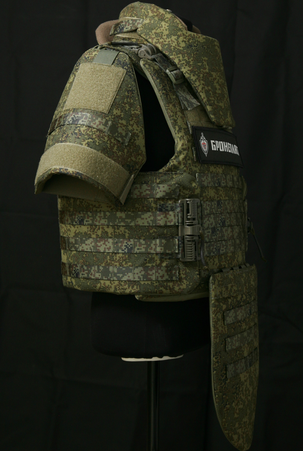 Жилет МСЗ2 + напашник, плечи + защитные вставки СВМПЭ Бр1, С2