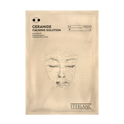 Успокаивающая тканевая маска-крем для лица с Церамидами Steblanc Ceramide Calming Solution Cream Sheet Mask 2шт