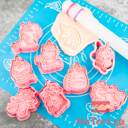 Набор вырубок «Единороги» 8 шт