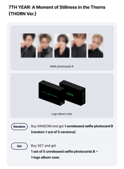 Альбом TXT - 7TH YEAR: A Moment of Stillness in the Thorns (THORN Ver.)