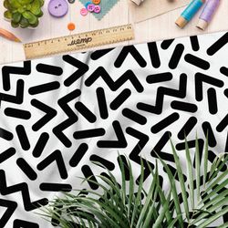 Ткань лен крупные черные детальки