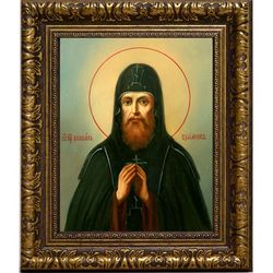 Силуан Печерский преподобный. Икона на холсте.