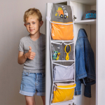 Набор для детского сада: кармашек, чехол, наклейки. Самосвал