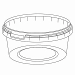 Банка суповая 500 мл d122 мм с крышкой 1/225