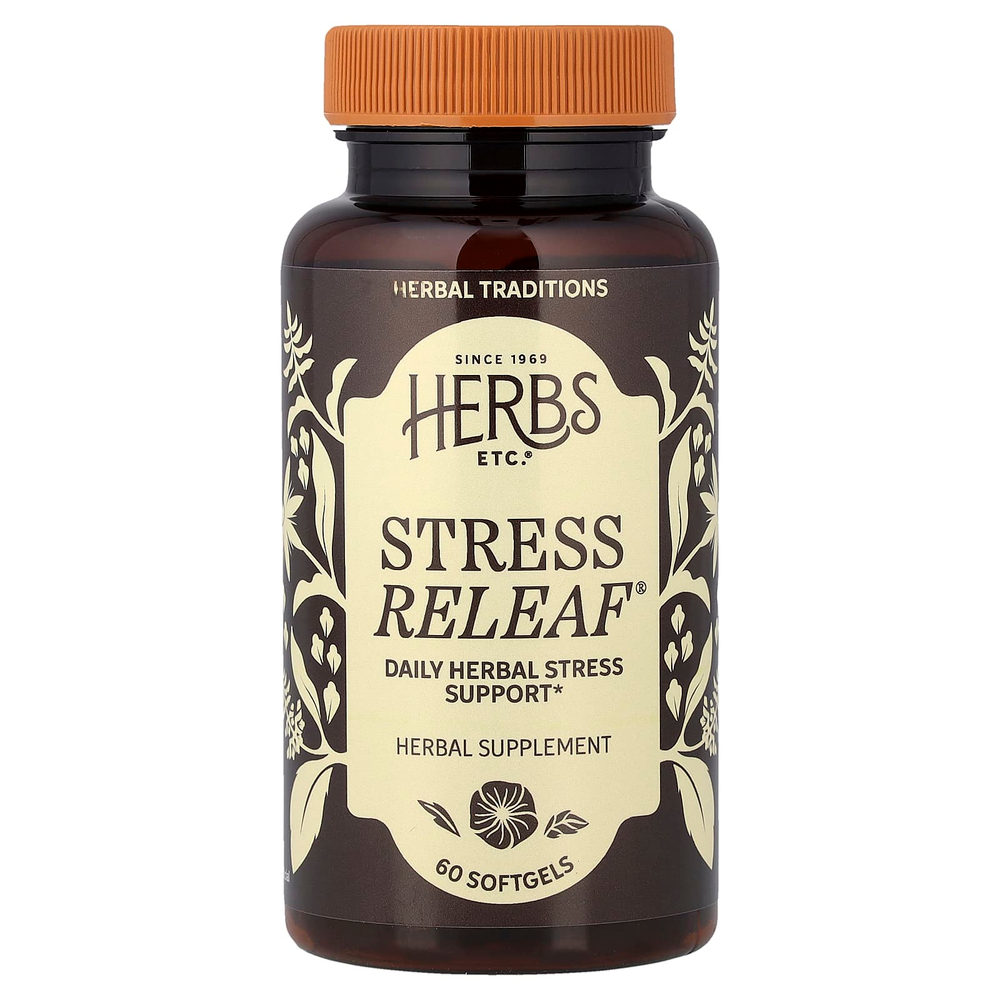 Herbs Etc., Stress ReLeaf®, 60 мягких таблеток