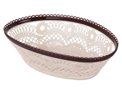 Сухарница "Кружево", бежевый