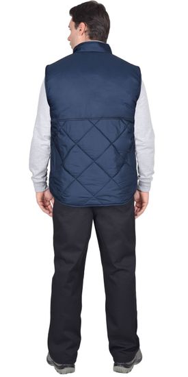 Жилет утепленный "Сириус-Европа" (синий/серый)