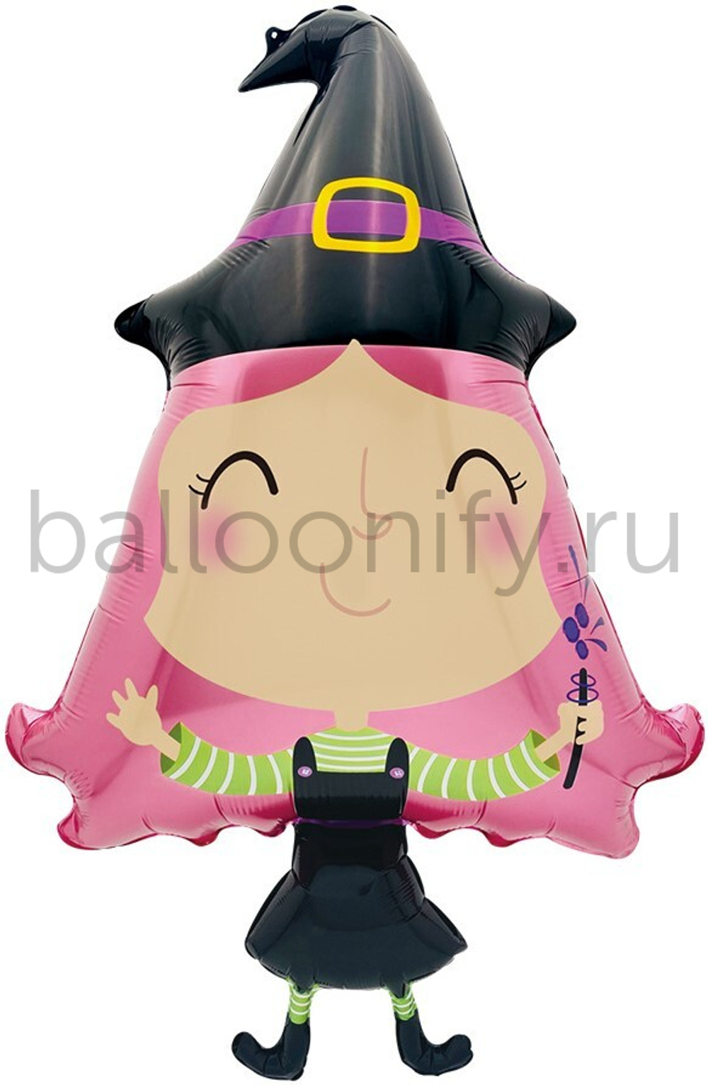 Шар (40''/102 см) Фигура, Ведьмочка, 1 шт.