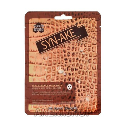 Маска тканевая для лица со змеиным пептидом 25 мл May Island