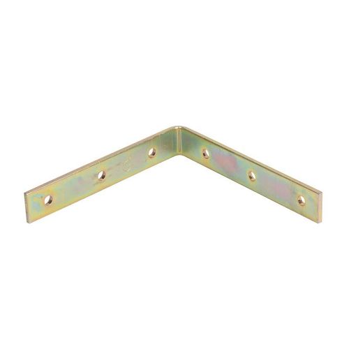 Уголок крепежный узкий 125х20х125х3 мм желтый ШК