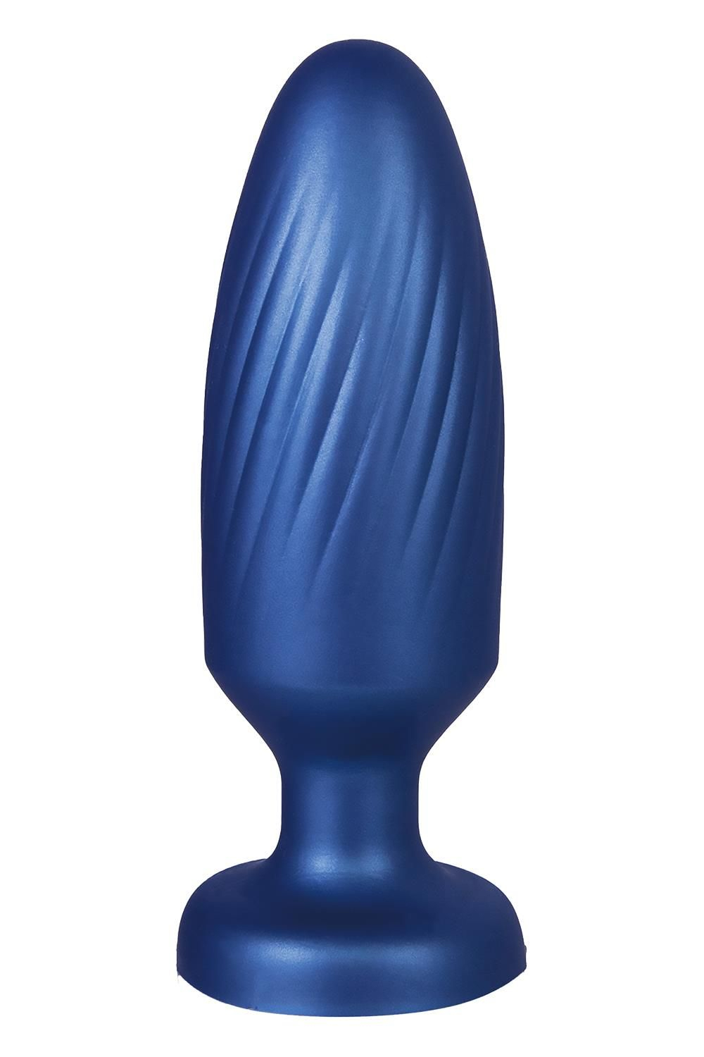 Синяя анальная пробка 4 Inch Silicone Anal Plug - 12 см. (Цвет: синий)