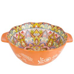 Емкость для запекания " " (оранжевый) 23,6х20х8,4см v=1500мл (min6) (транспортная упаковка)