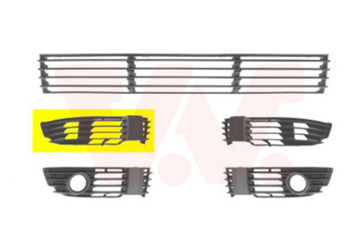 VAN WEZEL - 5837592-VAN - Ventilation Grille, bumper - Povrat artikla narucenog iz Njemacke nije moguc.