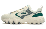 FILA Oakmont 3rd generation fabric synthetic leather retro casual wear-resistant low-top daddy shoes men's white