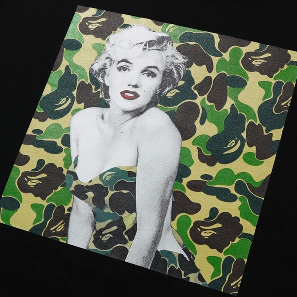 A Bathing Ape A Bathing Ape Bathing Ape X Marilyn Monroe Signature Tee черный