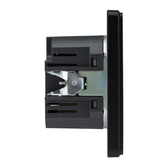 Розетка ROUND USB-A+Type-C 3А с функцией быстрой зарядки оникс KRANZ