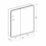 Зеркала-шкафы Reflexion Circle RF2110SR