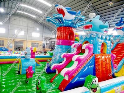 Коммерческий надувной батут "На морском дне" 20*10*7 м