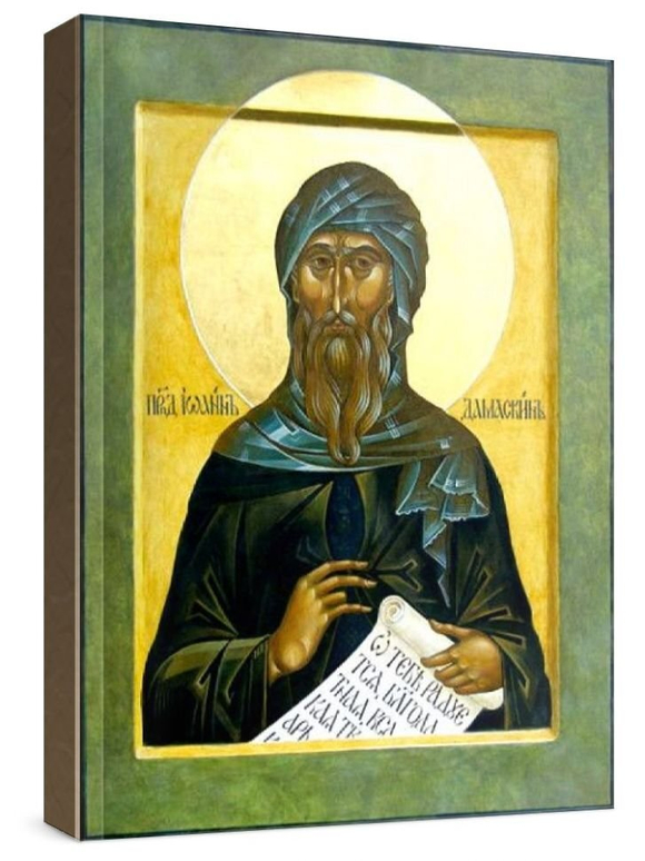 Иоанн Дамаскин (рукописная икона)
