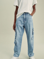 Джинсы карго для мальчика Next 157-505, Голубой